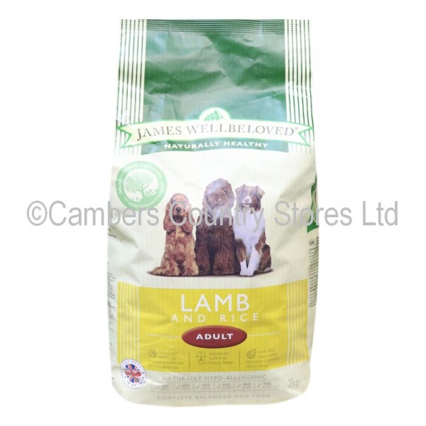 James Wellbeloved Adult Dry Lamb & Rice 2kg Cambers Country Store